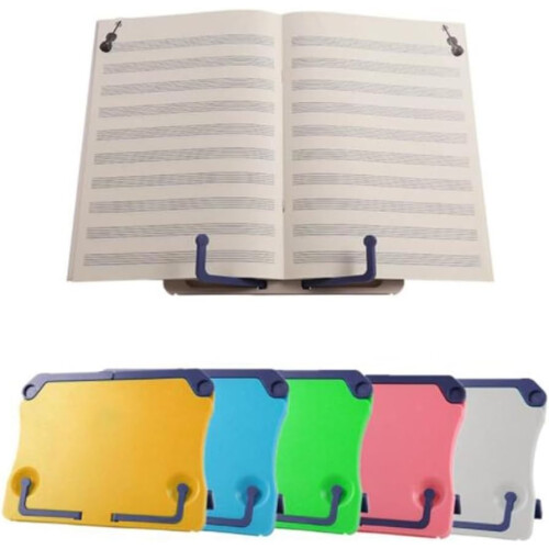 Easily Adjustable Desktop Holder Portable Compact Desk Accessory For Musicians And Chefs Yellow 2