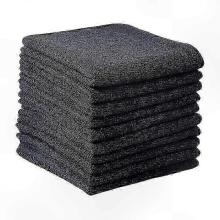 Chiffons microfibre 20 pièces, noir, qualité supérieure pour cuisine, voiture et nettoyage
