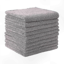 Chiffons en microfibre gris, lot de 20, durables et absorbants pour cuisine, voiture et nettoyage