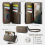 BrownGalaxy S25 FE Case with RFID Zipper Wallet, Leather Stand Cover & Strap 3