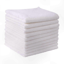 Lot de 20 chiffons microfibre blancs qualité supérieure, absorbants pour cuisine, voiture et nettoyage