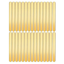 Gold35pcs Gold Acrylic Popsicle Sticks, Reusable Popsicle Sticks for Cakesicle Sticks, Bulk Glitter Pops