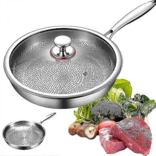 28CMBTitanium Pan Pro With Lid 2025 Durable Scratch Non Stick Titanium Pan For Cooking