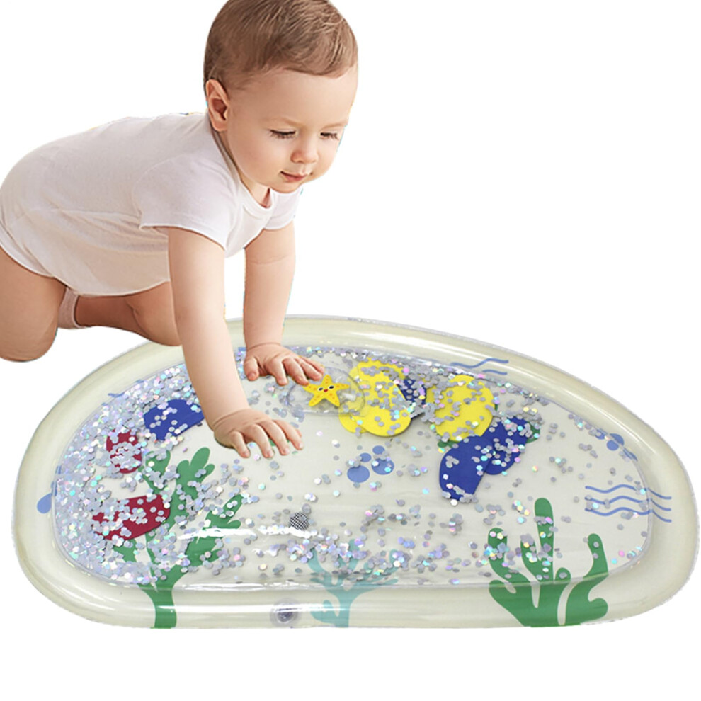 Water Mat Tummy Time Mat Inflatable Water Play Mat For Toddlers Baby Toys Developmental Learning Interactive Activity