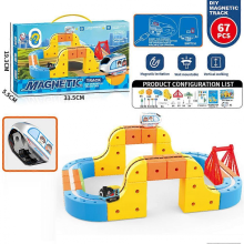 67 pezzi 2025 Nuovo cubo magico e set treni elettrici Klick Rail, pista flessibile da 160 pezzi, giocattolo STEM 3D antigravità per bambini regalo
