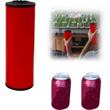 Distributeur de boissons en canette 3PCSTactical, double avec système de remplissage rapide, portable pour gamers.