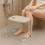 Cream WhiteAcrylic Shower Stool300 Lb Capacity 5