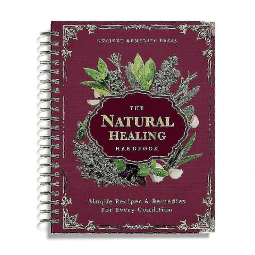 Nthe Natural Healing Handbook - Herbal Remedies & Ancient Recipes Guide Sprials Red