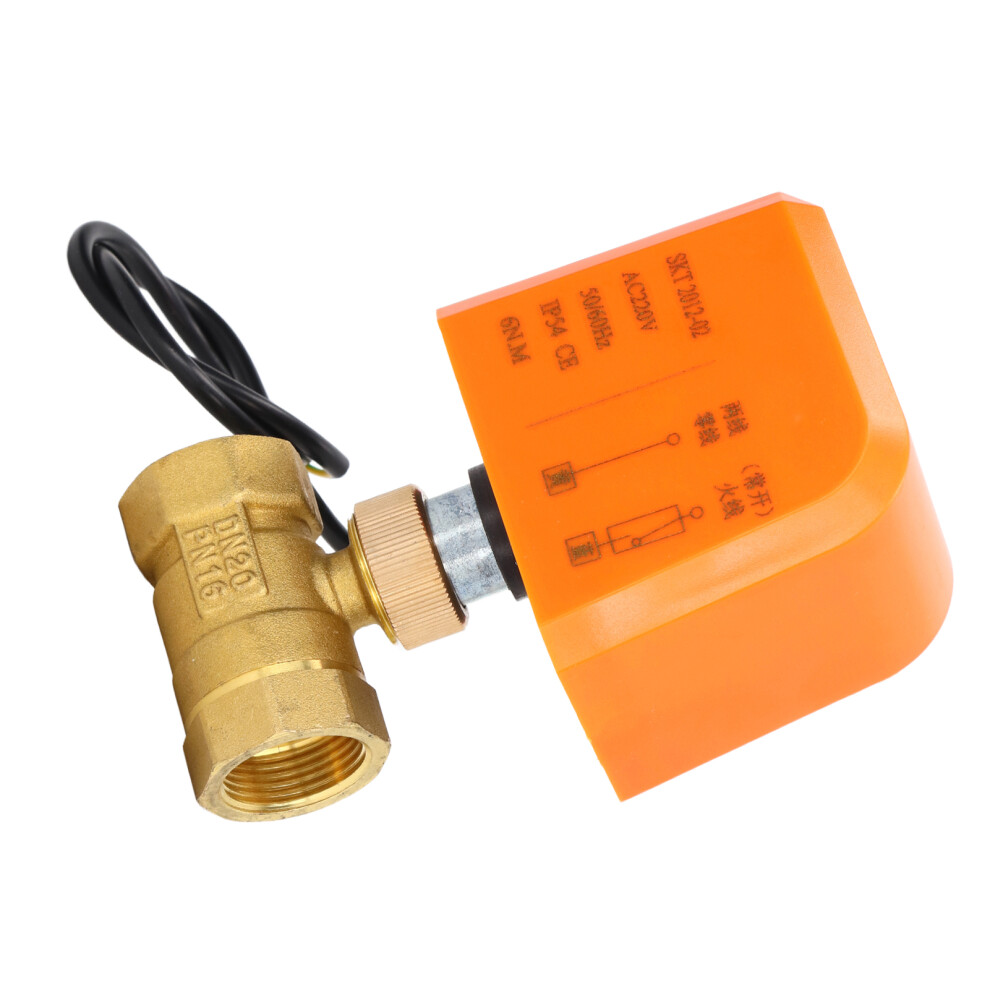 2 Way Electric Water Valve Dn20 220V Normal Open 2 Wire Motorized Ball Valve 7671375525837