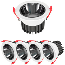 LED Downlights 5Pack Ceiling Recessed IP65 Waterproof Flat Baffle Trim Lights For Bathroom Kitchen Toilet Daylight