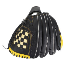 PU Baseball Softball Glove Yellow Black Protective Sports Glove For Beginners And Competition With Impact Resistance