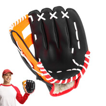 Youth Baseball Gloves Thickened Baseball Glove For Kids Teens Adults, Orange 10.5 Inches, Comfortable Softball Mitt