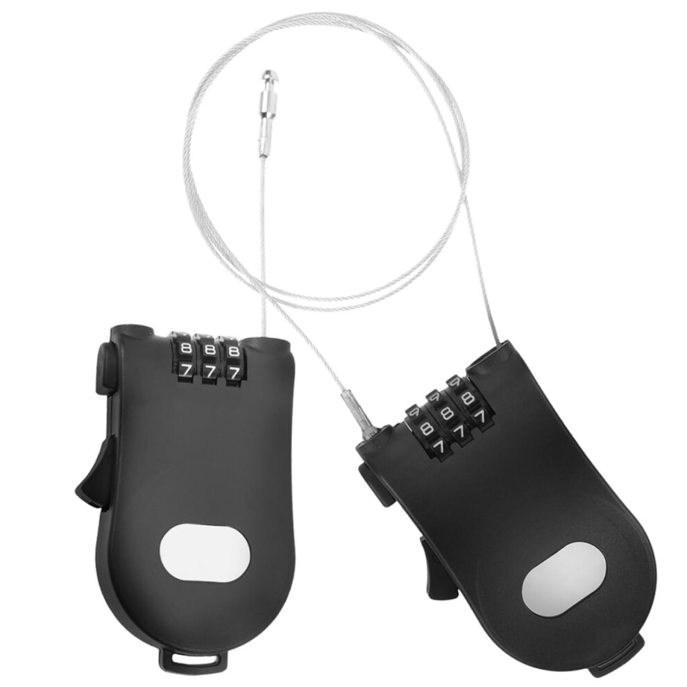 Bike And Ski Cable Lock 2 Pack With Password Security For Scooter Snowboard And Outdoor Gear 9347817498677