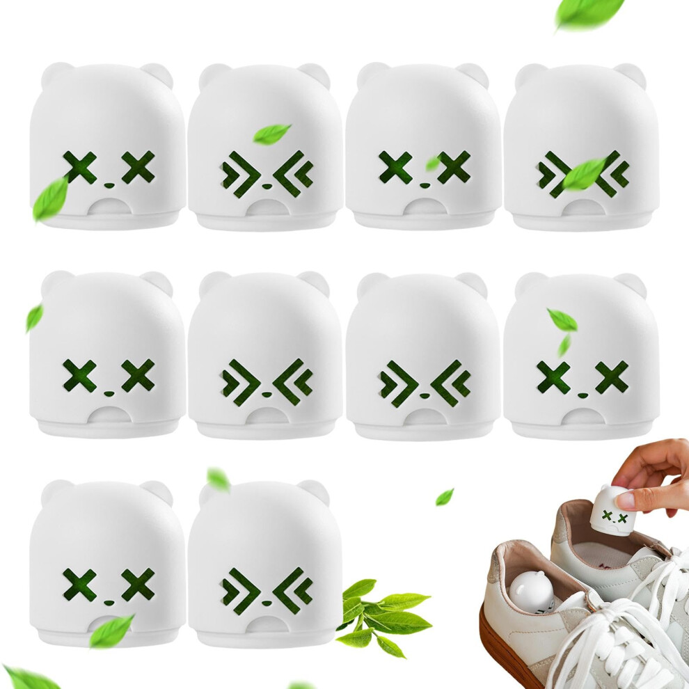 Green Shoe Deodorizer Balls With Powerful Odor Removal And Longlasting Tea Fresh Scent For Sneakers