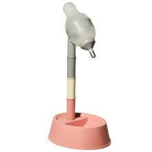 Dispensador de Agua Ajustable en Altura para Mascotas, Bebedero Colgante para Perros y Gatos, Ideal para Lamer Boca y Barbilla C