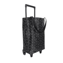Carrito de Compras Plegable Pequeño, Carrito con Ruedas, Bolsa Plegable Portátil, Bolsa Impermeable con Ruedas.