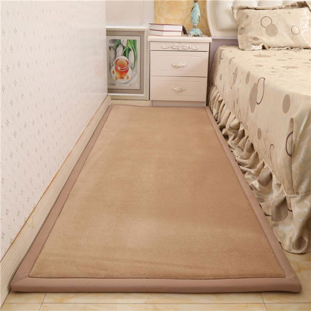 Play Crawling Mat For Nursery Baby Extra Soft Activity Floor Mat 60X150cm Playroom Bedroom Beige