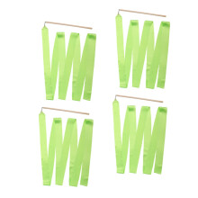 4pcs Gymnastics Ribbons Colorful Dance Streamers Rainbow Wands for Rhythmic Performance Kids