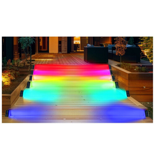 4pack Solar Step Lights for Outside,Solar Stair Lights for Step,Stair,Patio,Yard,Deck,Wall 2