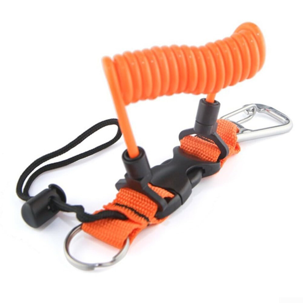 Stainless Steel Scuba Camera Lanyard For Underwater Cameras Anti Loss Corrosion Resistant Orange 9187378408117