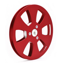 5 Inch Lege Spoel voor Spoel-Naar-Spoel Bandrecorders voor Open Spoel Geluidsdeck, Aluminiumlegering Opname-Opneemspoel Rood