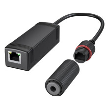 Convertisseur PoE Gigabit Étanche 48 V Vers 24 V, IEEE 802.3 Af/At, Adaptateur PoE 100/1000 Mbit/S Vers 24 V pour Carte D'Alimentation Passive 24 V