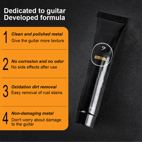 Polierpaste für Gitarrenbünde, 30 ml, Polier- und 2