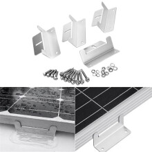 8-Teiliges Solarmodul-Montagehalterungs-Kit, Dachhalterung im Z-Stil, Photovoltaik-Panel-Z-Halterungsständer für Auto, Boot, Wohnmobil, Yacht A