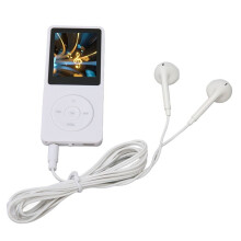 Musik-Player, Unterstützt Aufnahme, 64 GB, Erweiterbar, Tragbarer MP3-/MP4-Player, 1,8-Zoll-Bildschirm, 30 Stunden Wiedergabe, für Unterwegs, Weiß