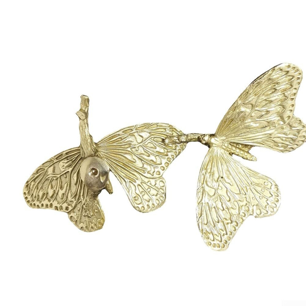 Brass Butterfly Cabinet Handle With Gold Finish For Drawer, Wardrobe And Storage Doors, 80X58x35mm 9187378408230