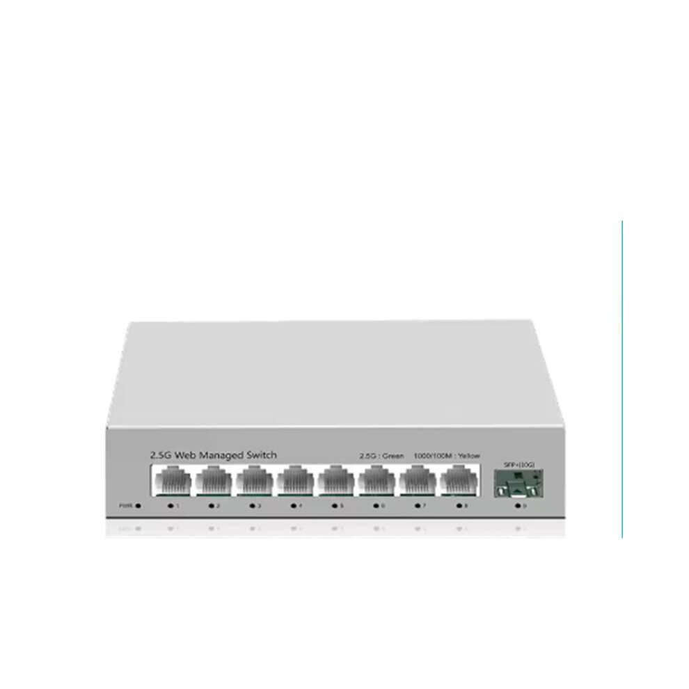 2.5Gbe Managed 8 Port 2500M Network 10G Sfp+ Slot Web Managed Link Aggregation Homelab Setup Eu Plug 4712674961650