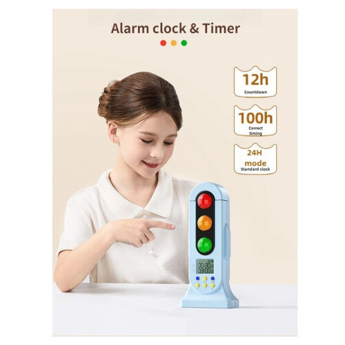 Intelligenter Ampel-Timer, Visueller Timer, Audio, Digitales LCD-Display für Kinder, Klassenzimmer, Küche, Spiel, Countdown-Timer 1