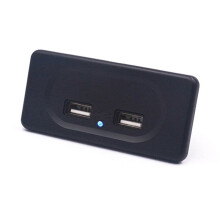 12V Car Socket Dual USB Charger for Socket Car Installation Motorhome Caravan Car Accessories 3.1A
