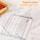 Roasting Rack Stainless Steel Adjustable Baking Rack for Oven Turkey Meat Cooling RustResistant 3