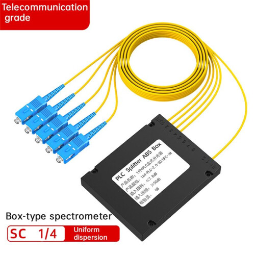SC/UPC Glasfaser-Splitterbox PLC-Splitter ABS-Box Glasfaser-Splitter Glasfaser-Splitterbox 1/4 1