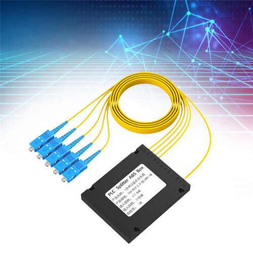 SC/UPC Glasfaser-Splitterbox PLC-Splitter ABS-Box Glasfaser-Splitter Glasfaser-Splitterbox 1/4 2
