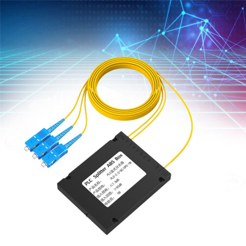 SC/UPC Glasfaser-Splitterbox PLC-Splitter ABS-Box Glasfaser-Splitter Glasfaser-Splitterbox 1/2 2