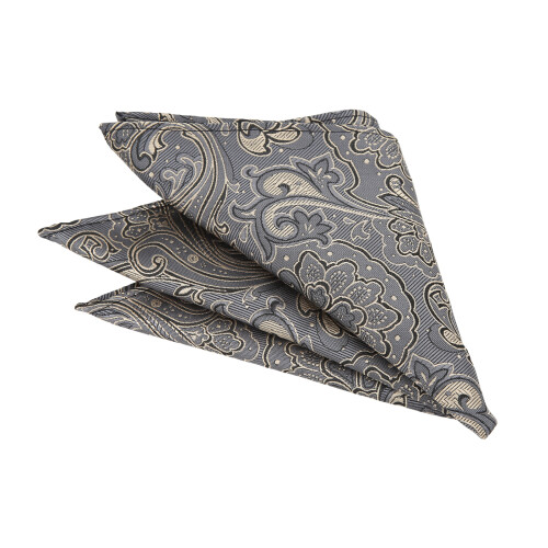 Polyester Yarn Paisley Ties Set with Handkerchief - Gift Ready 2