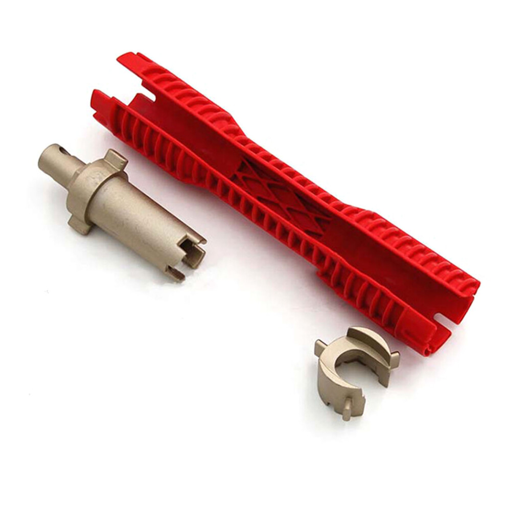 Multifunctional Plastic Faucet Wrench For Bathroom Sink Plumbing, Alloy Steel, 172G 3341381044984