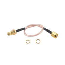 SMA Male Naar SMA Female Moer Schot Krimp RG316 Coax Kabel Jumper Pigtail 15Cm