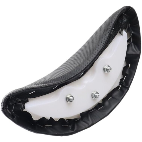 Motorcycle Passenger Backrest Cushion Universal Black Leather Seat Pad Comfortable Support 2