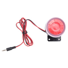 Continu Geluid Decibel Piezo Zoemer IC Alarm Luidspreker 12V 120Db Zwart+Rood