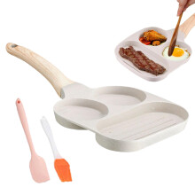 Nonstick Omelette Pan with ThreeZone Cooking, Rapid Even Heating for Gas Stove and Camping