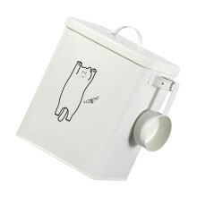 Pet Food Storage Bucket, 5 L Capacity, Sealed MoistureProof Food Holder, Easy to Clean Bin for Cat and Dog