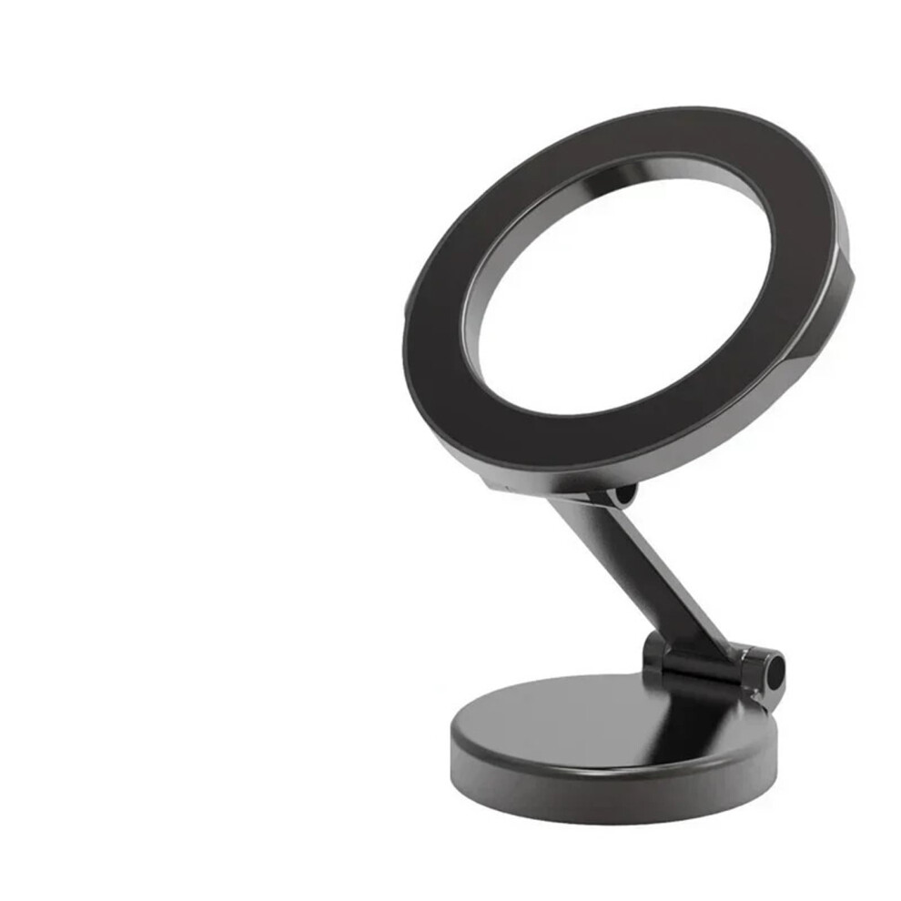 Car Phone Holder With Magnetic Lock, 360 Rotation, Universal Mount For Smartphones Â Gun Grey 9187378409022
