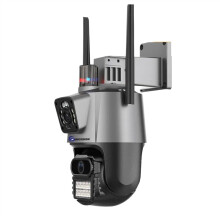Security Cameras Wireless Outdoor 4K PTZ 360 Degree Dual Lens Auto Tracking Indoor Outdoor Security 8MP No SD Card