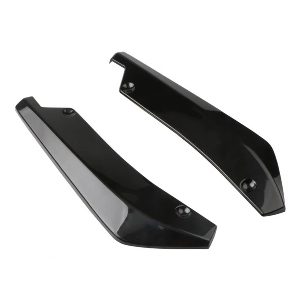 Car Rear Spoiler Pair, Universal Rear Bumper Diffuser Fin, Abs Lip Trim For Improved Stability 9199774063036