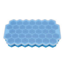 37 Gitter Silikon-Eiswürfelform Blau, 20,5x12cm Selbstgemachte Würfelschale