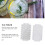 Flexible 37 Grids Silicone Ice Cube Tray with Cover Honeycomb Pattern White 3