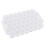 Flexible 37 Grids Silicone Ice Cube Tray with Cover Honeycomb Pattern White 8